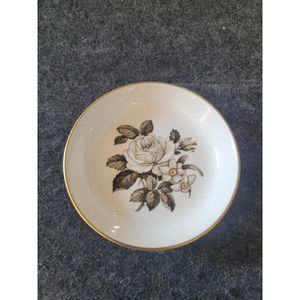 Royal Worcester Fine Bone China 4" Trinket Dish Torquay Flower Made in England